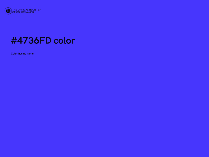 #4736FD color image