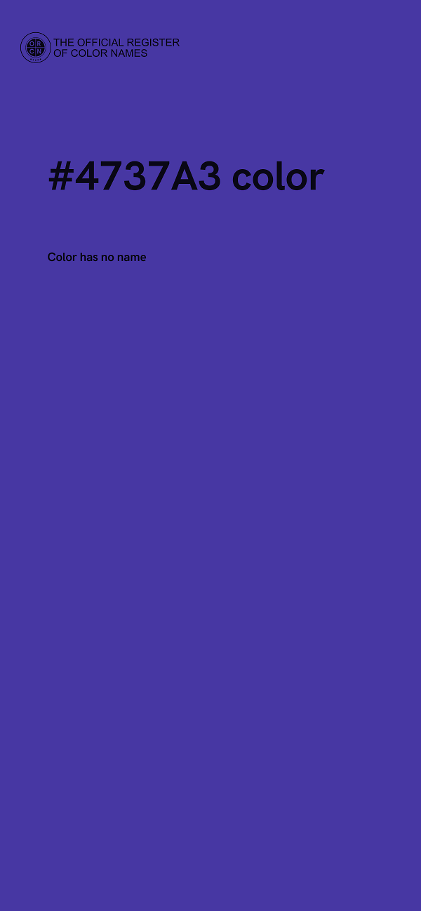#4737A3 color image