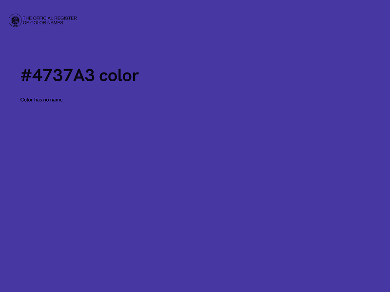 #4737A3 color image
