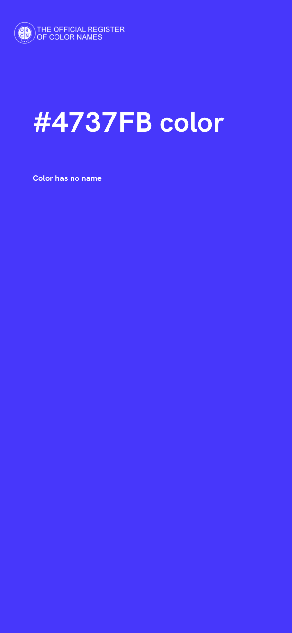 #4737FB color image