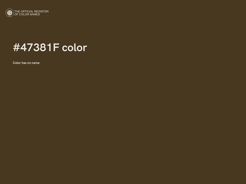 #47381F color image