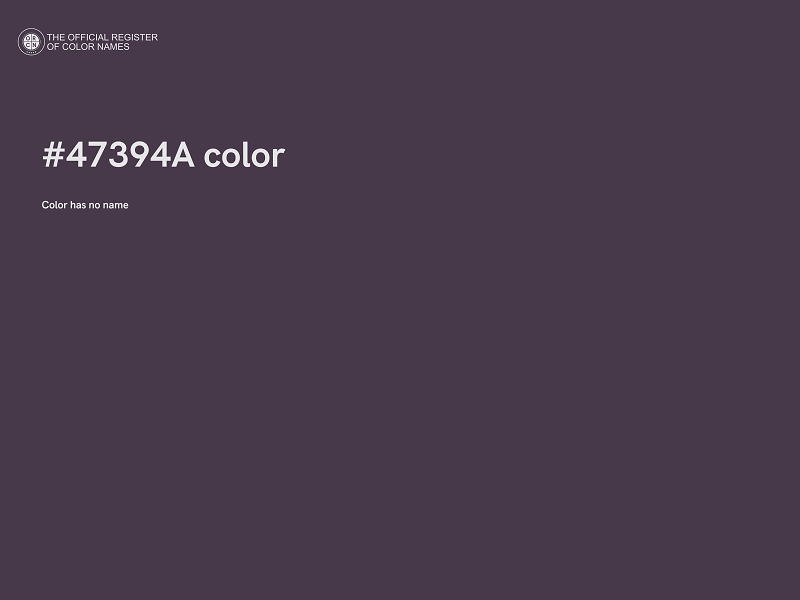 #47394A color image