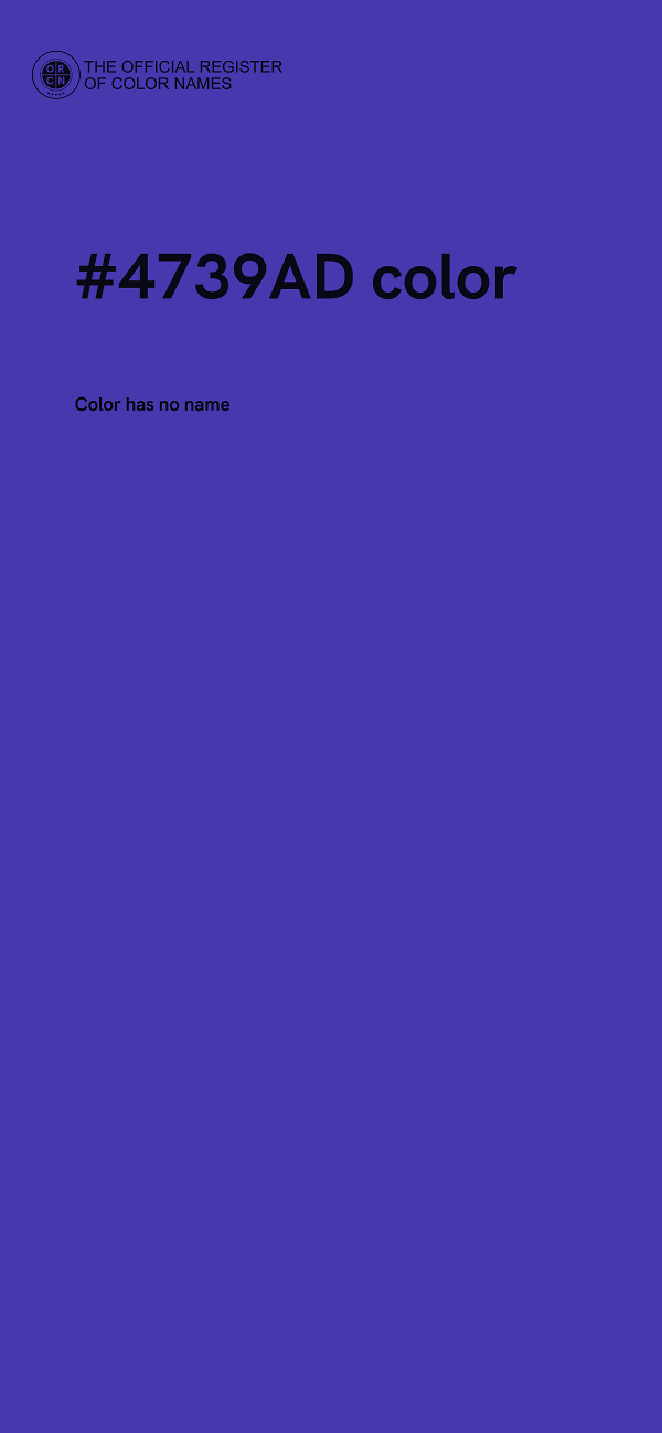 #4739AD color image