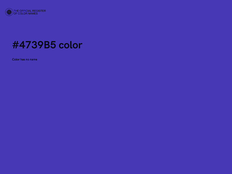 #4739B5 color image