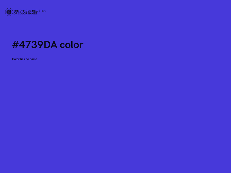 #4739DA color image