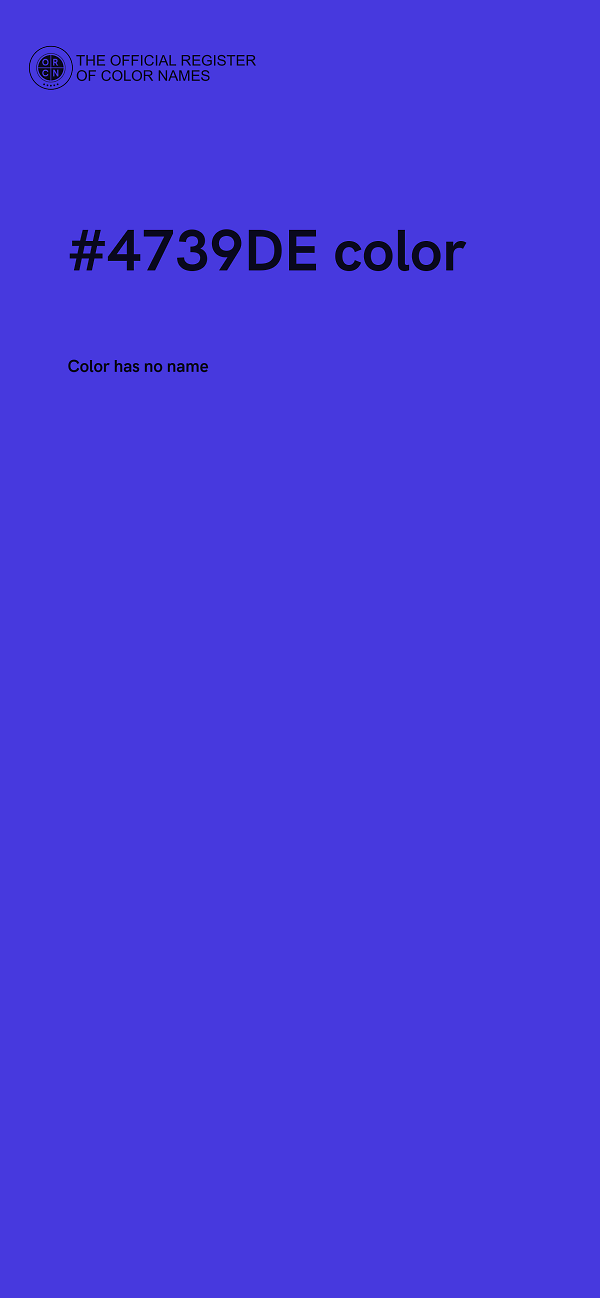 #4739DE color image