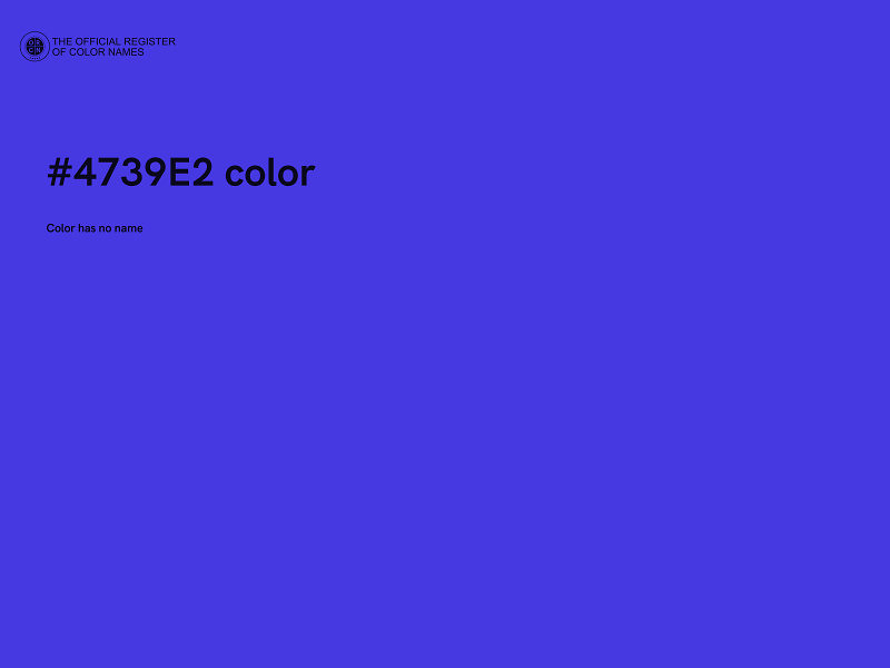 #4739E2 color image