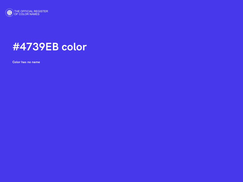 #4739EB color image