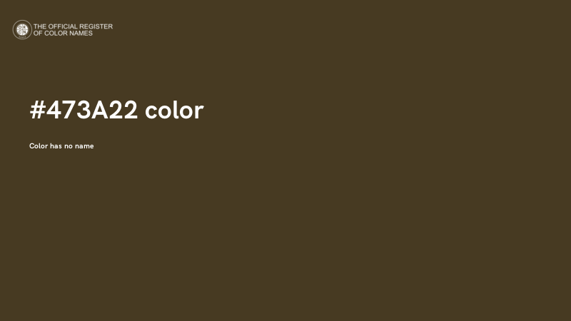 #473A22 color image
