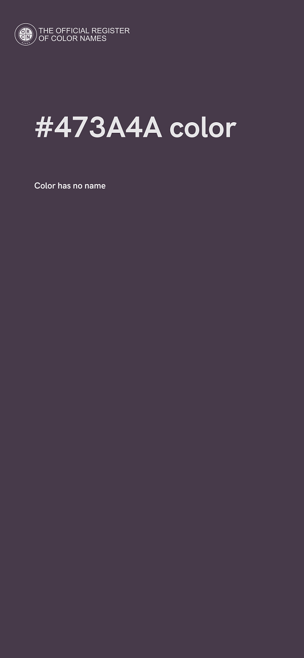 #473A4A color image