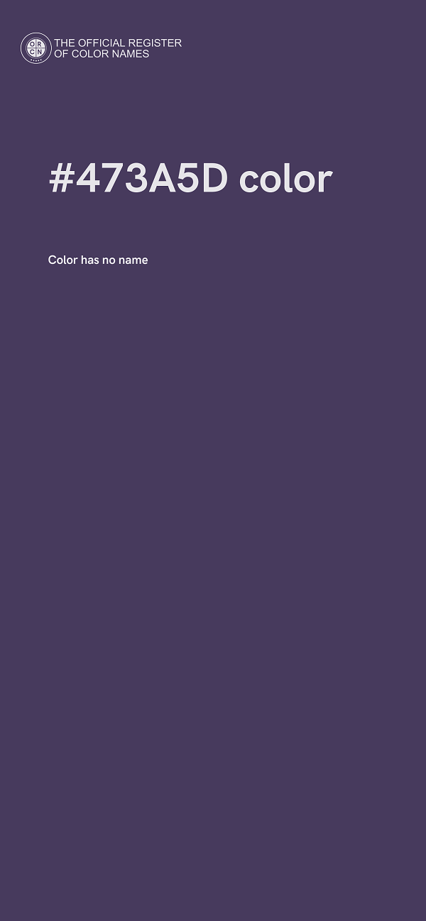 #473A5D color image