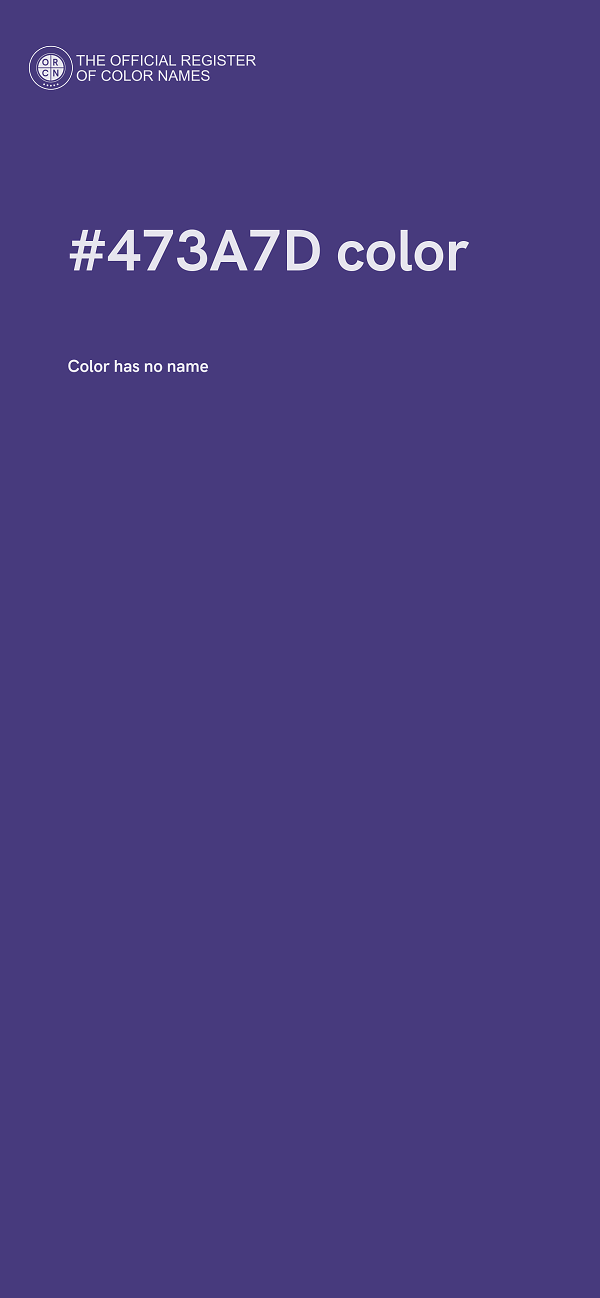 #473A7D color image