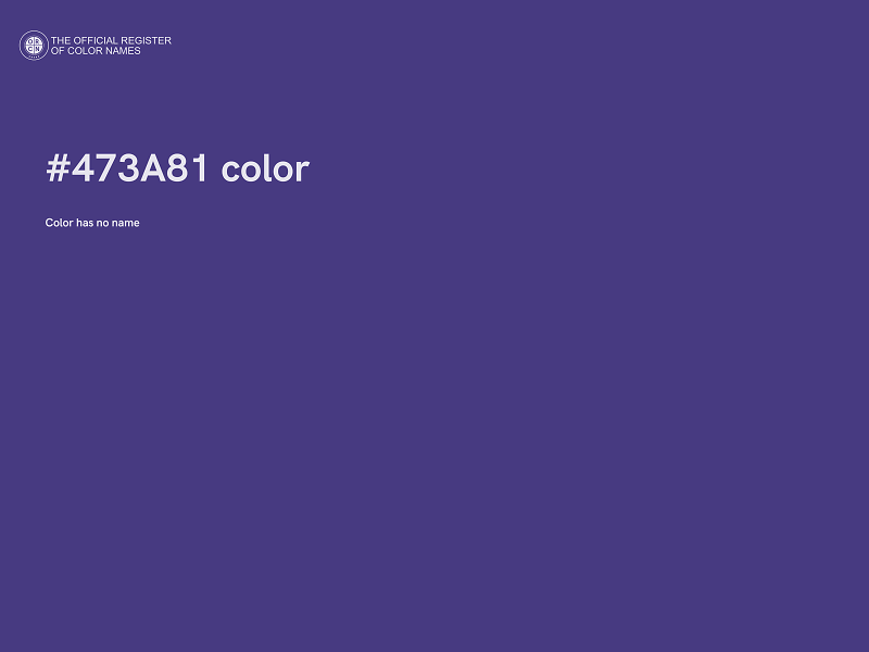#473A81 color image