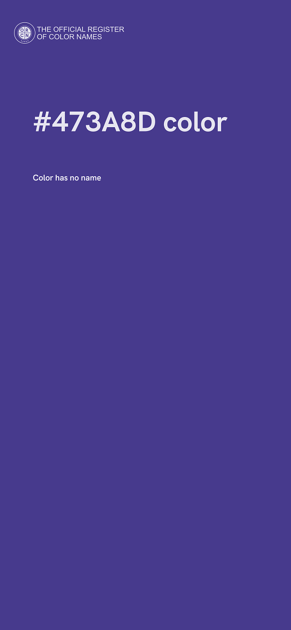 #473A8D color image