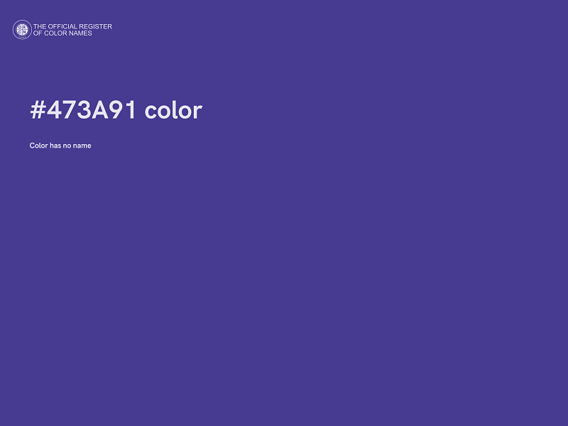 #473A91 color image