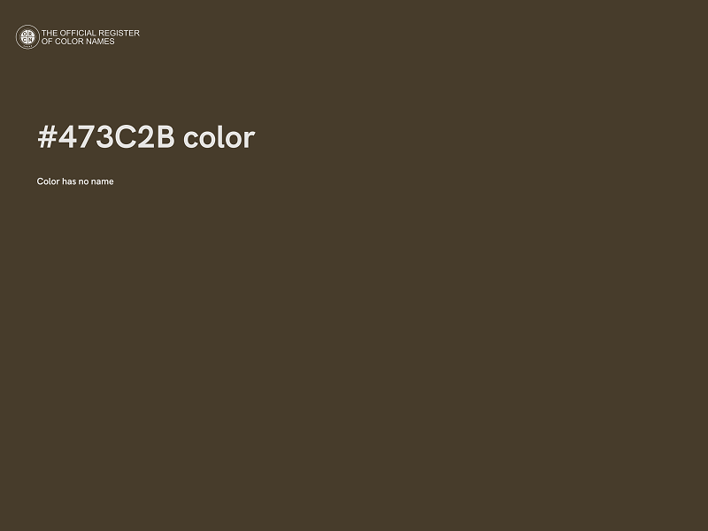 #473C2B color image