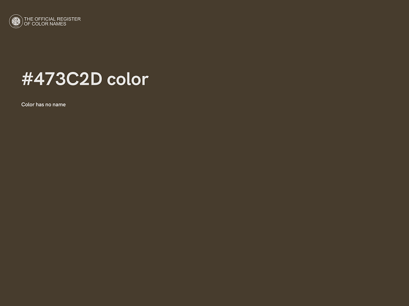 #473C2D color image