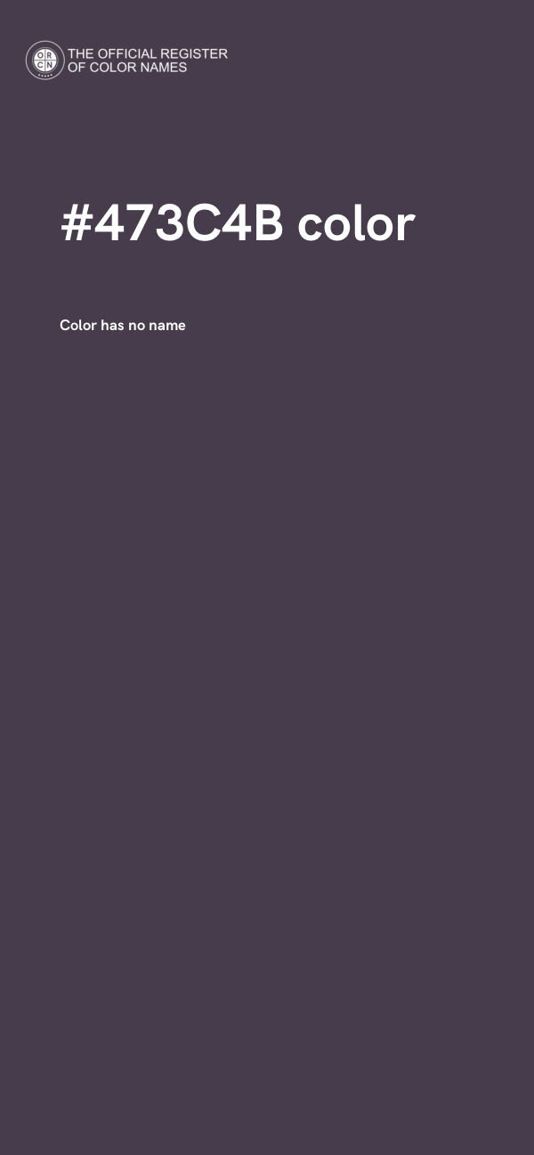 #473C4B color image