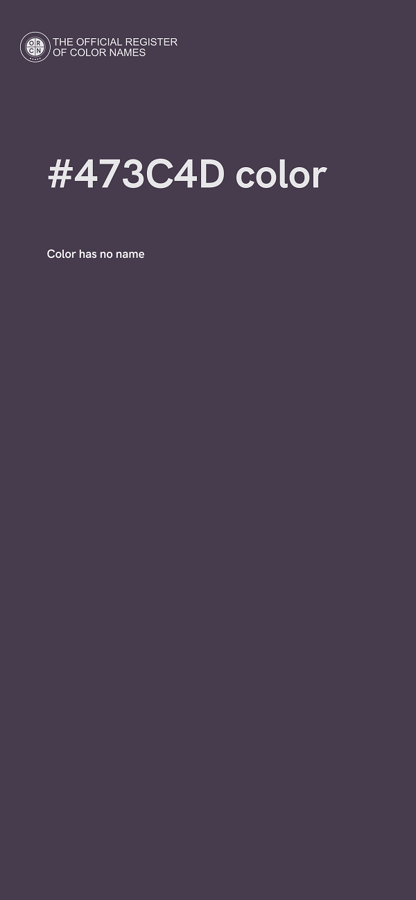 #473C4D color image
