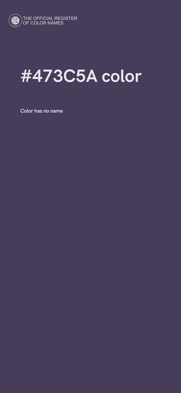 #473C5A color image