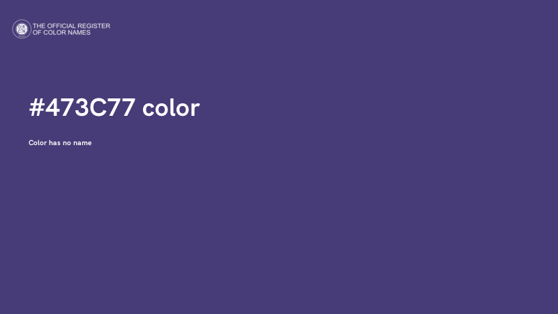 #473C77 color image