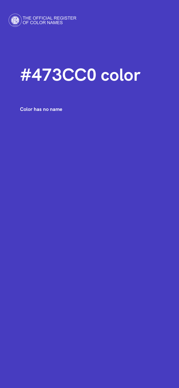 #473CC0 color image