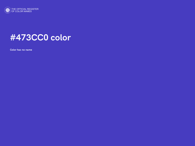 #473CC0 color image