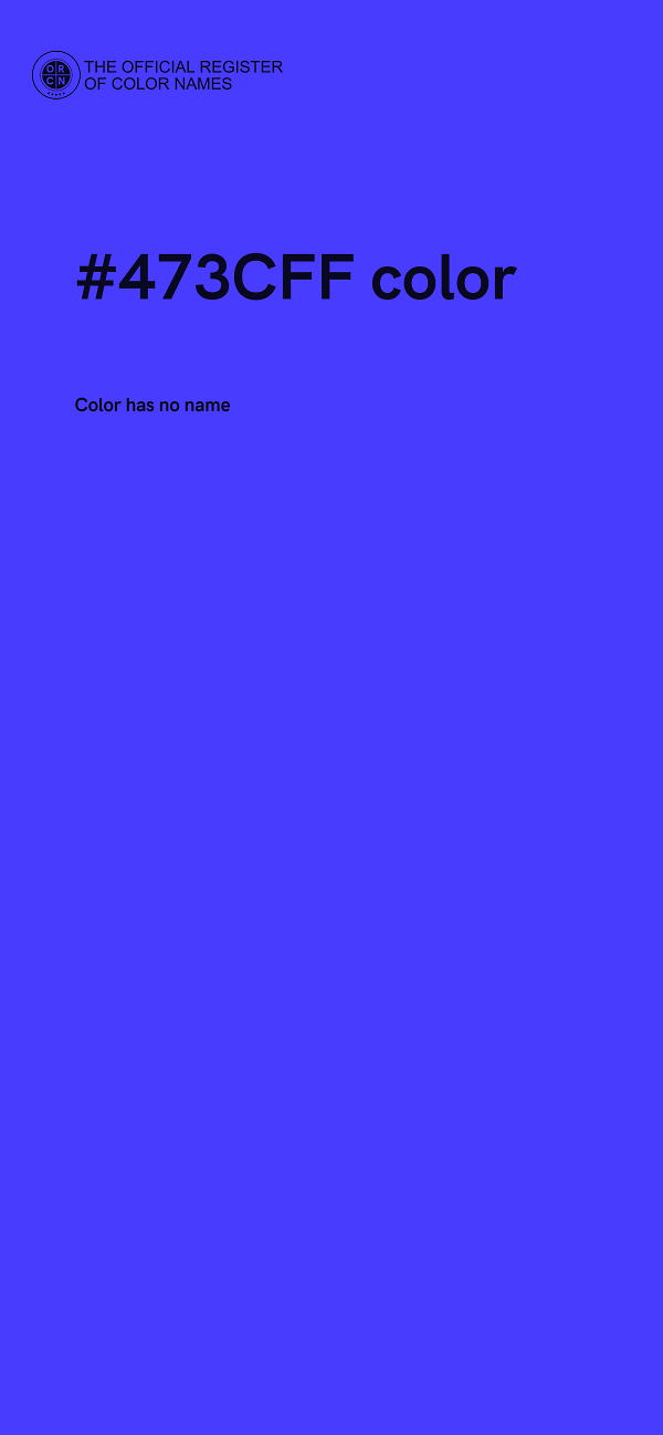#473CFF color image