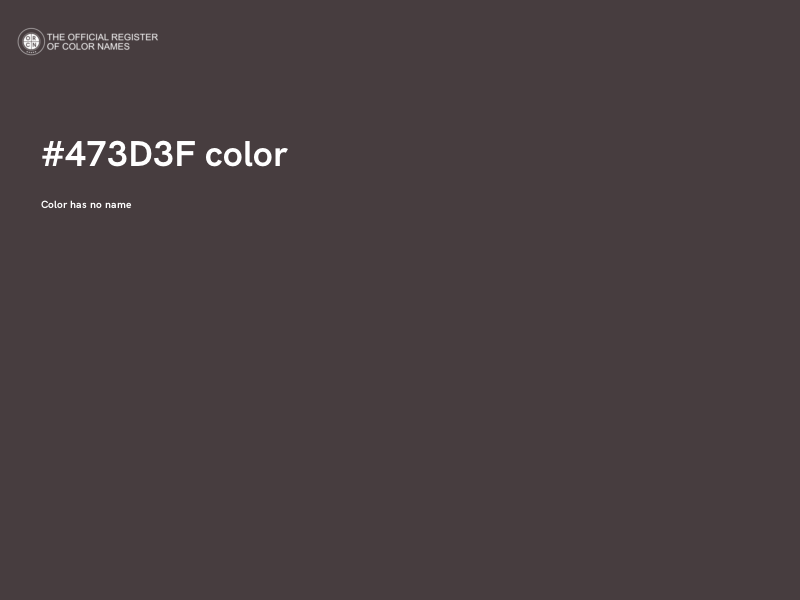 #473D3F color image