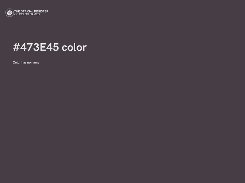 #473E45 color image