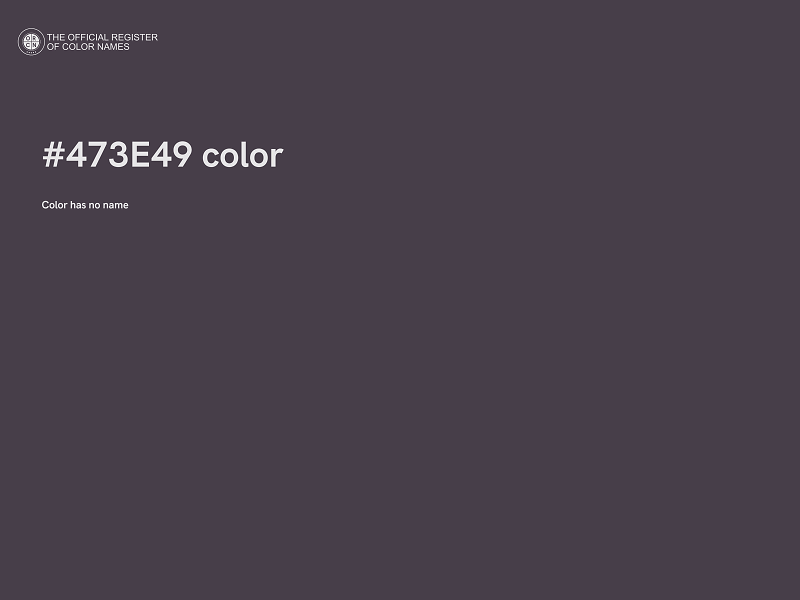 #473E49 color image