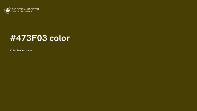#473F03 color image