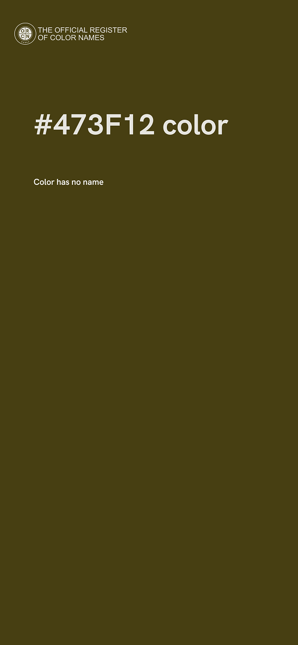 #473F12 color image