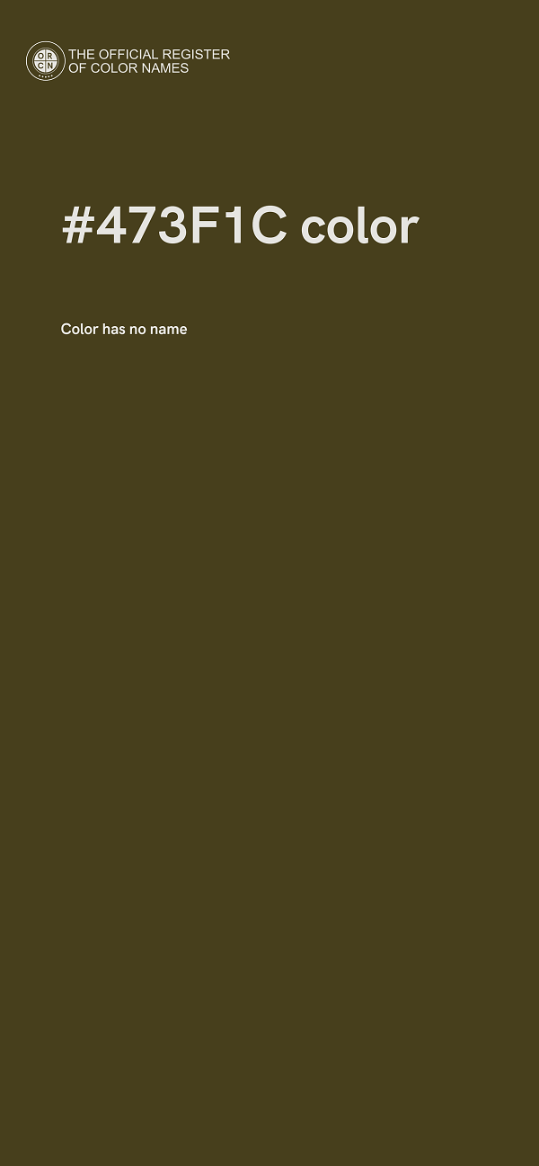 #473F1C color image