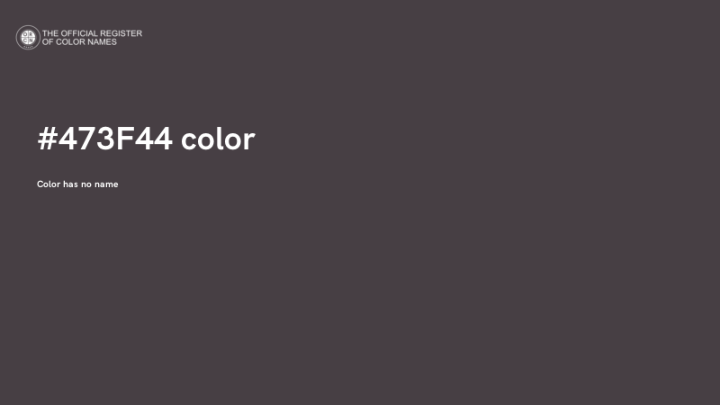 #473F44 color image