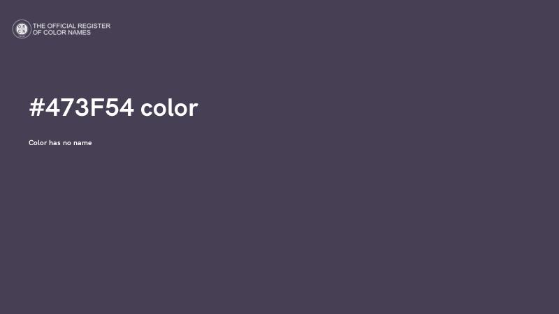 #473F54 color image