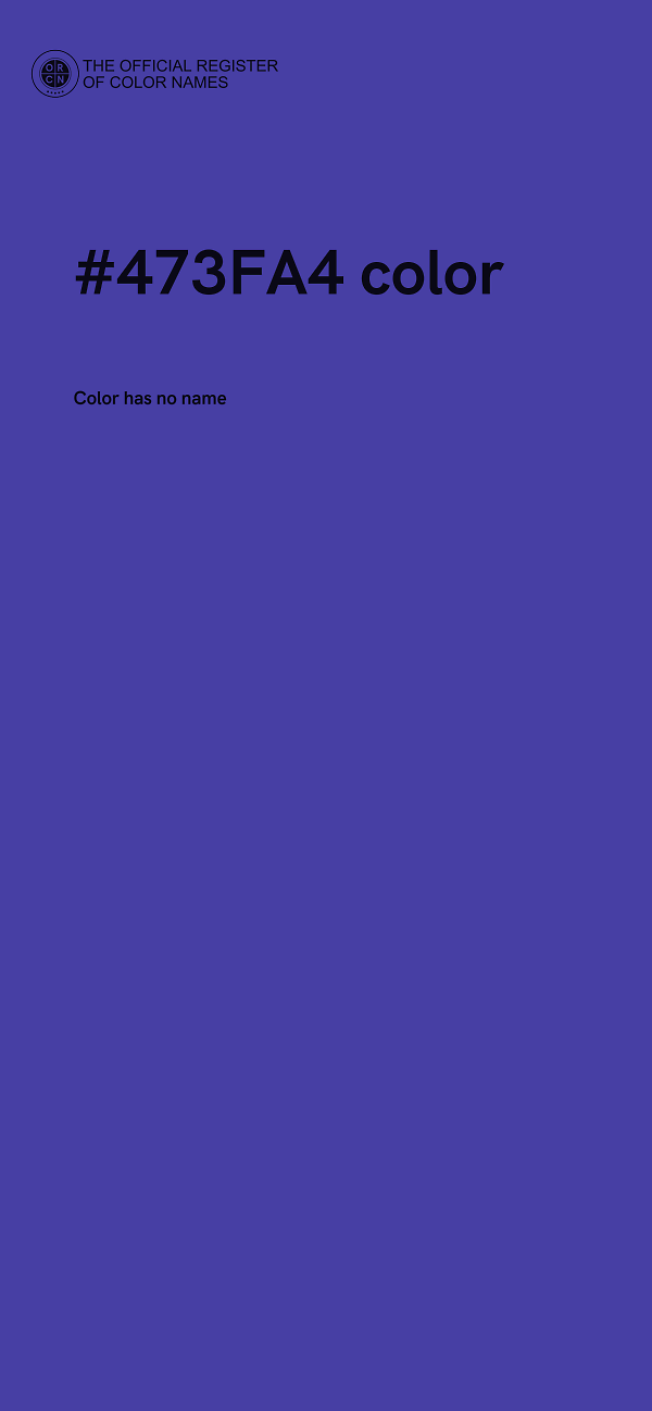 #473FA4 color image