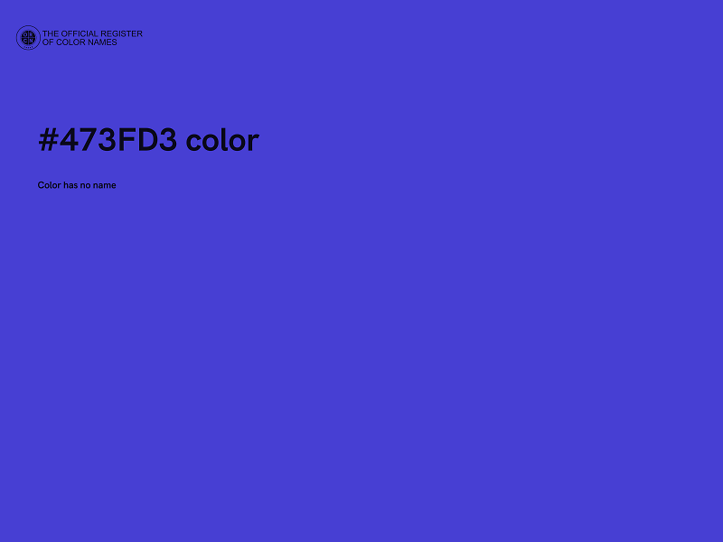 #473FD3 color image