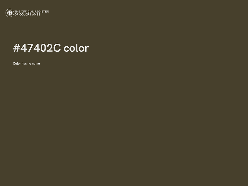#47402C color image