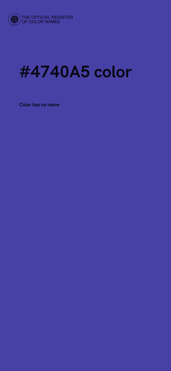 #4740A5 color image