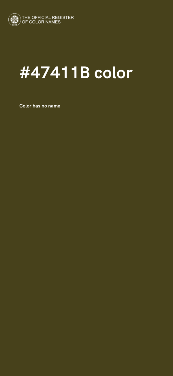 #47411B color image