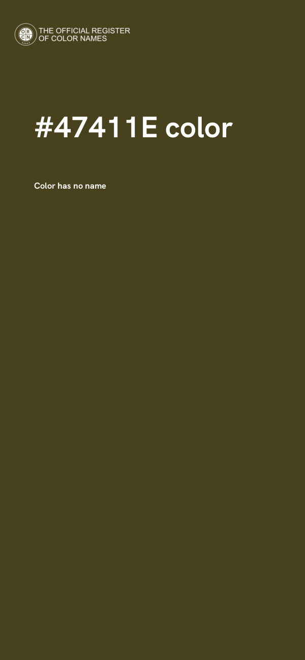 #47411E color image