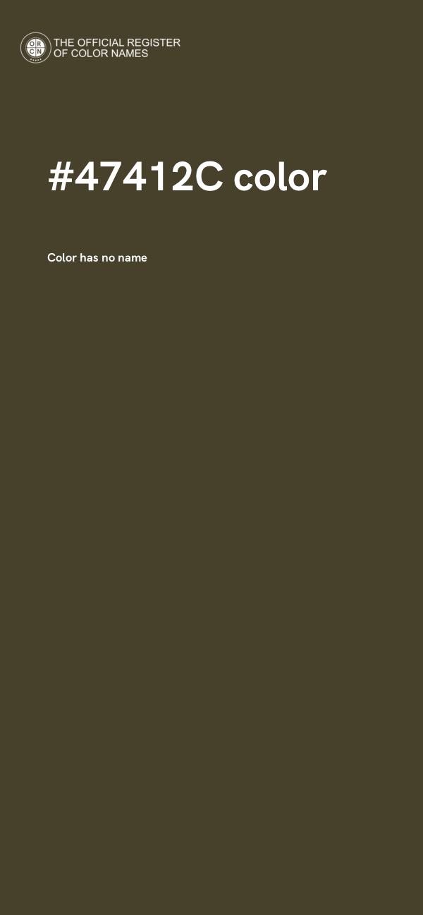 #47412C color image