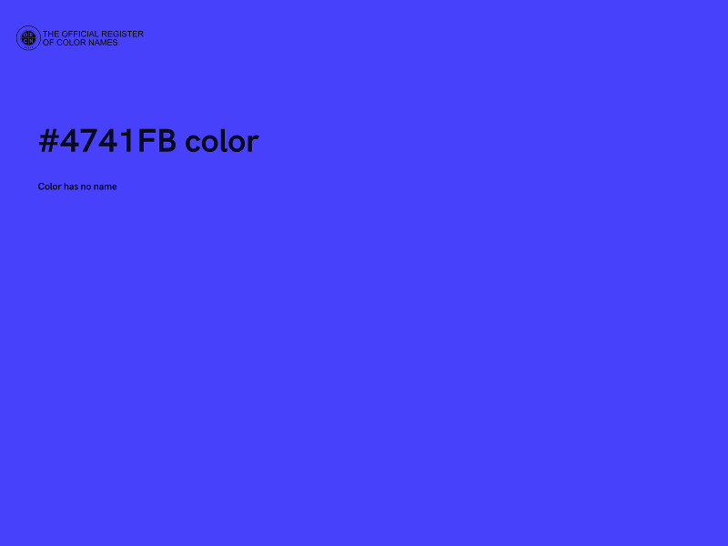 #4741FB color image