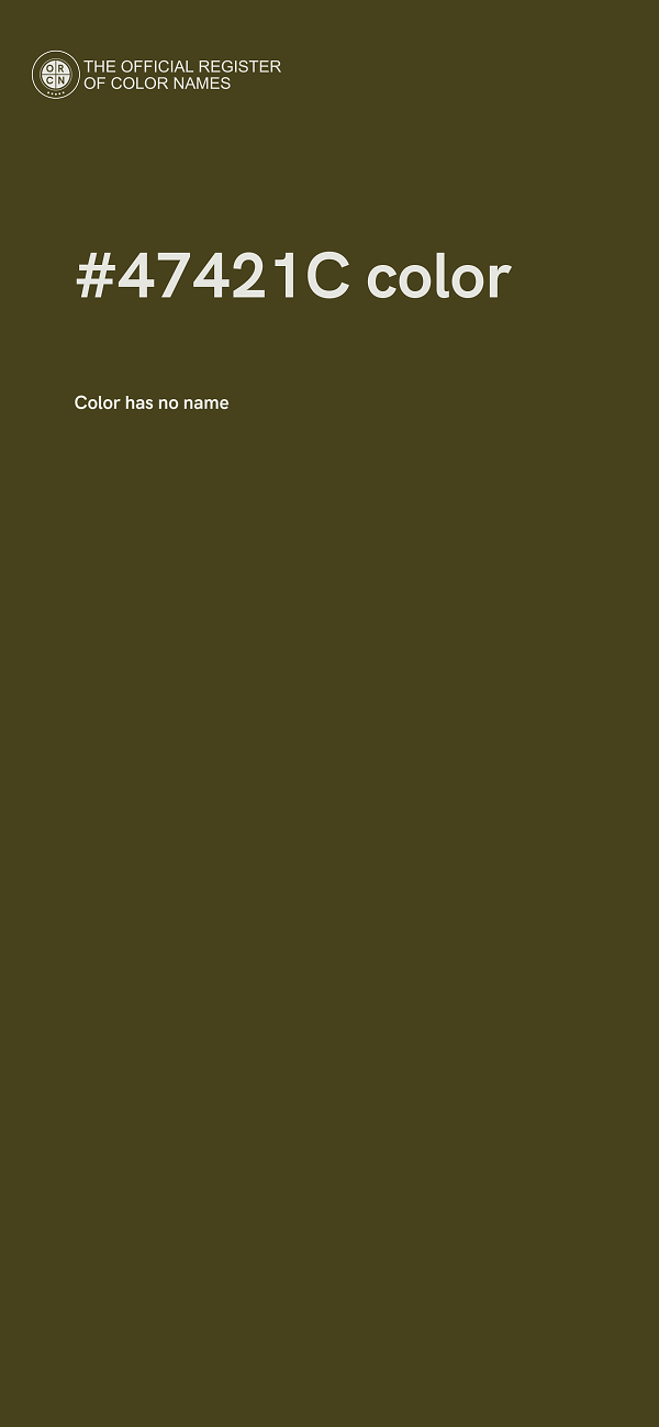 #47421C color image