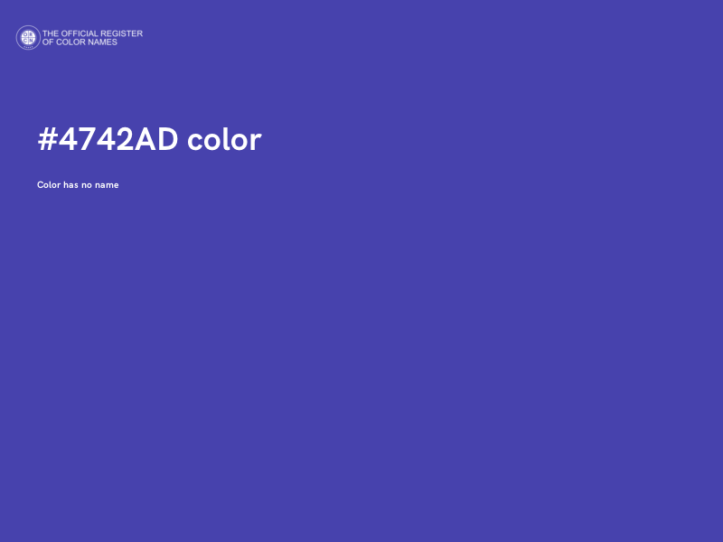 #4742AD color image