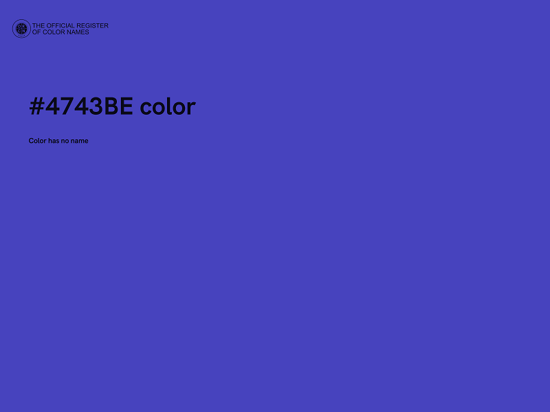 #4743BE color image