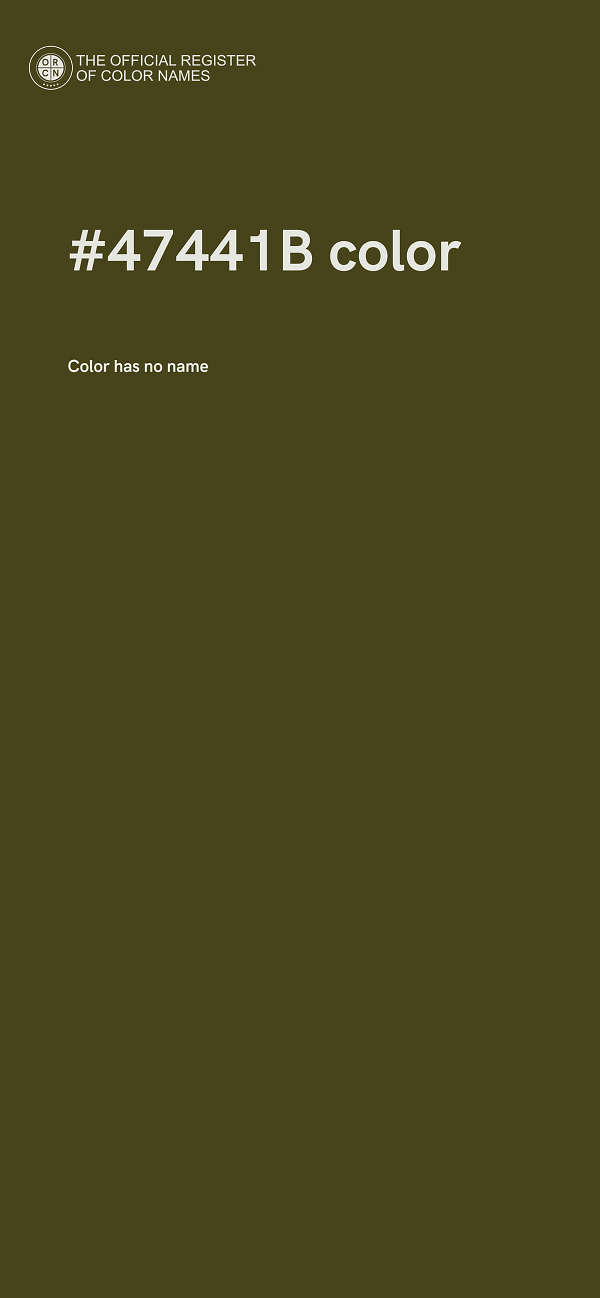 #47441B color image