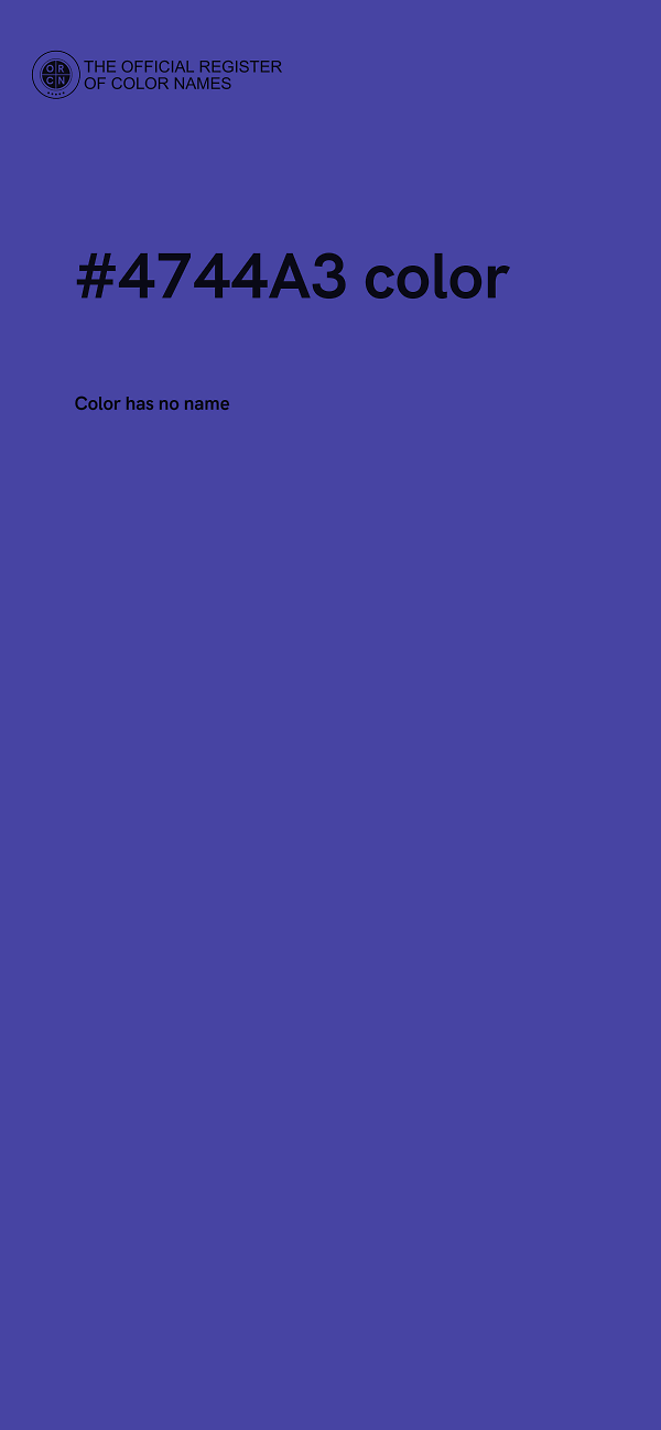 #4744A3 color image