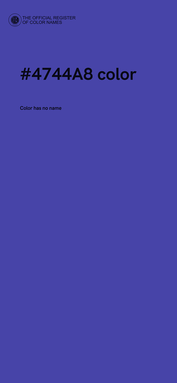 #4744A8 color image
